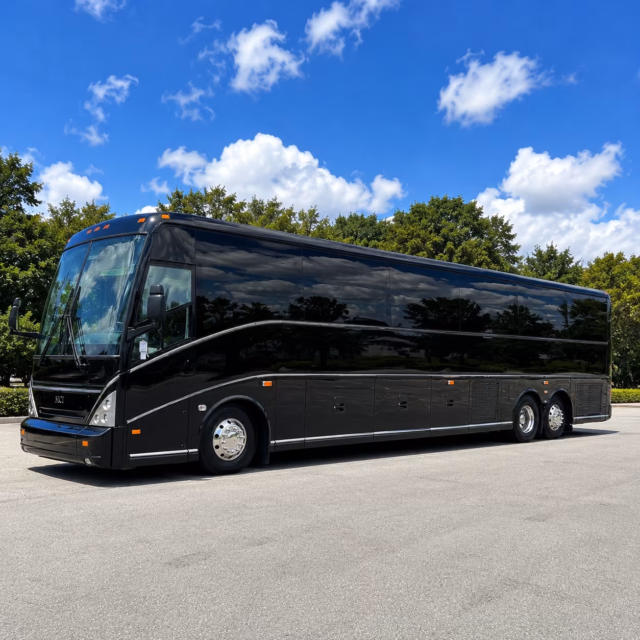 boise charter bus services exterior