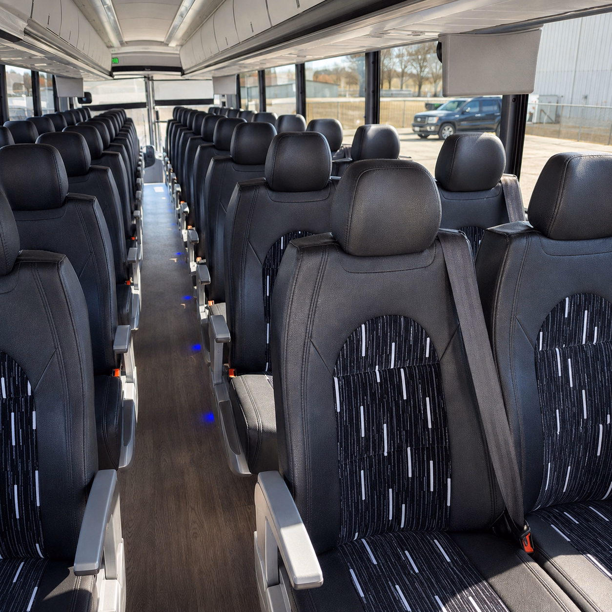 boise charter bus services interior